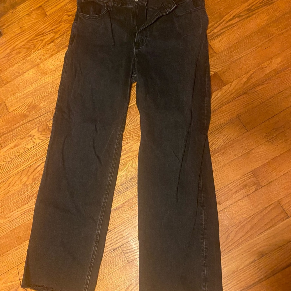 Abercrombie & Fitch Black Wide leg Jeans